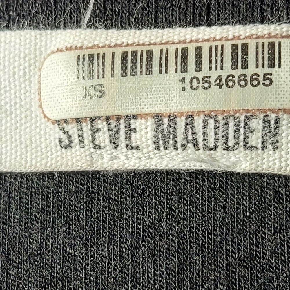 Steve Madden Women's 90s Y2K Neutral Black Button-Down Dress Size XS NWOT - Picture 2 of 5